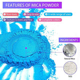 30 Colors Mica Powder, Natural Pigment Powder for Epoxy Resin, Lip Gloss, Eye Shadow, Paint, Dye, Soap Making, Nail Polish, Candle Making, Bath Bombs yesogreat