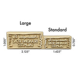 Customisable Wood Plank Branding Iron with Personalised Text - Made in USA Infinity Stamps