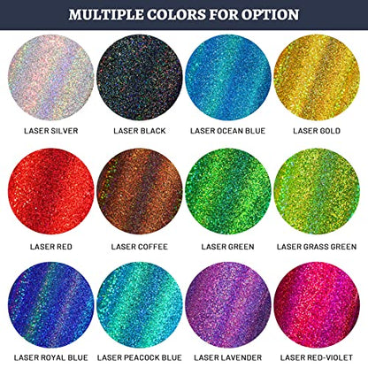 LEOBRO Black Glitter, Glitter, 180G/6.35OZ Holographic Ultra Fine Glitter, Resin Glitter Powder, 1/128" Metallic Black Glitter for Crafts Resin