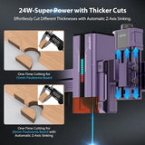 Atezr L2 24W Laser Engraver, 54000mm/min High Efficiency Engraving Machine with Power Off Continuous Engraving Function for Wood, Metal, Acrylic, ATEZR