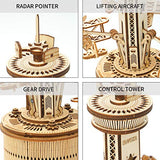 ROKR 3D Wooden Puzzle Mechanical Music Box,DIY Aircraft Model Kits to Build,Best Toy Gift for Kids/Teens/Adults on Birthday,Decoration for Room ROKR