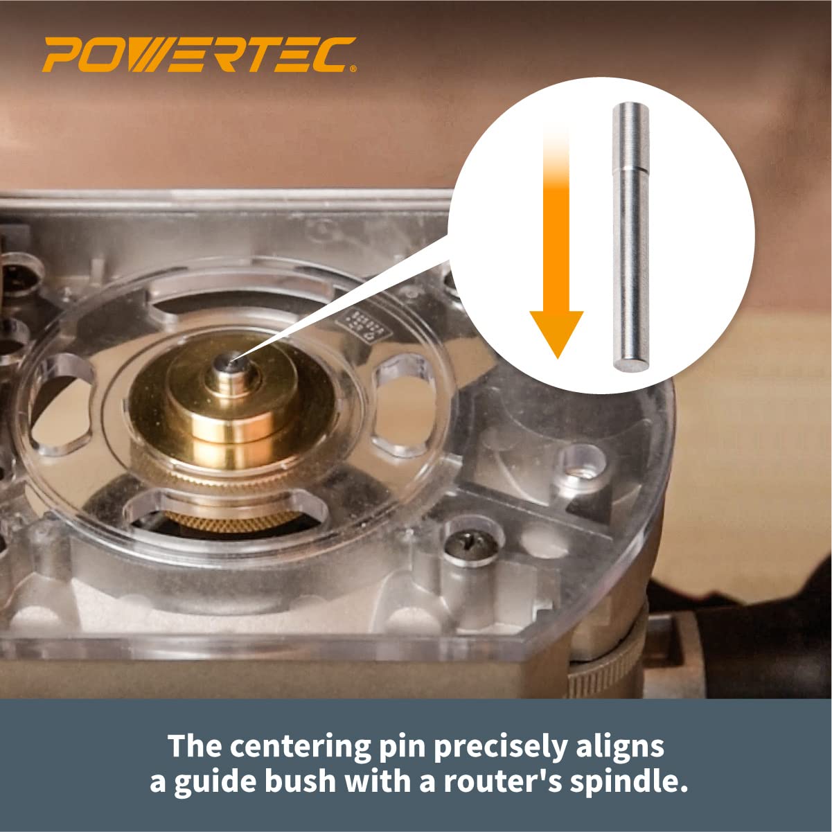 POWERTEC 71869 Router Bits Solid Brass Inlay Kit w/Butterfly Template 7 in 1 Decorative Bowtie POWERTEC