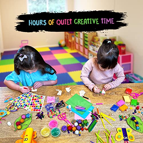 Original Stationery Jumbo Playdate Craft Kit, Over 1000 Fun Arts & Crafts Supplies to Make Slime Art & Kids Crafts, Ultimate Craft Set for Crafty Original Stationery