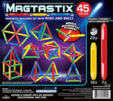 Cra-Z-Art Magtastix Balls & Rods Building Kit for 72 months to 1188 months, (45 Piece) (Package may vary) Cra-Z-Art