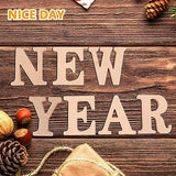 LANIAKEA 26PCS Wooden Letters 4 Inch Wooden Alphabet Letters, Unfinished Wood Letters for Crafts, Painting, Wall Decor, Letter Board, DIY LANIAKEA