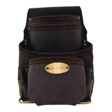 Style n Craft 10-Pocket Carpenter’s Nail & Tool Pouch, Heavy-Duty Leather Tool Pouch, Perfect and Durable Oiled Full-Grain Leather Pouch, Dark Brown Style N Craft