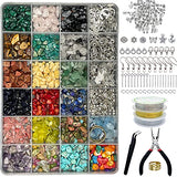 Xmada Jewelry Making Kit - 1587 PCS Beads for Jewelry Making, Jewelry Making Supplies with Crystal Beads, Jewelry Plier, Beading Wire, Earring Hooks, Xmada