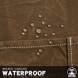 Jeanerlor Waxed Canvas Work Apron for Women with 11 Pockets Water-Resistant Tool Apron Smart Cross-Back Straps Design Adjustable S-M (Coffee) Jeanerlor