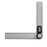 GemRed 82305 Digital Angle Finder GemRed Protractor Stainless steel 7inch 200mm (Black Button) GemRed