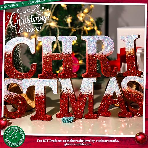 LEOBRO Holographic White Chunky Glitter, 150G/5.29OZ White Glitter, Glitter, Craft Glitter for Resin, Iridescent Chunky Glitter for Crafts Tumblers LEOBRO