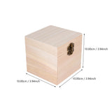 Cabilock Treasure Chest Box 2Pcs Wooden Keepsake Box Unfinished Wood Box Treasure Jewelry Chest Vintage Handmade Craft Box with Hinged Lid for Cabilock