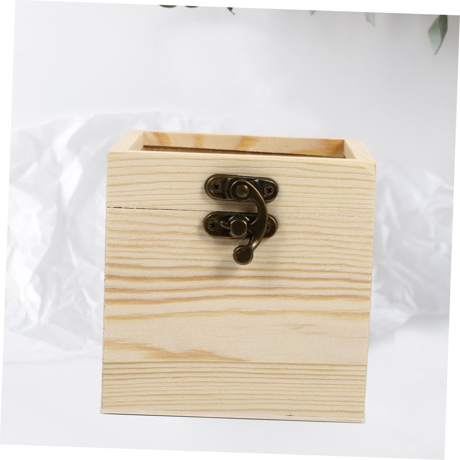 NOLITOY 4 Pcs Wooden Box with Glass Lid Candy Glass Jewelry Keepsake Unfinished Wooden Chest Jewelry Container Necklace Case Glass Container Flowers NOLITOY