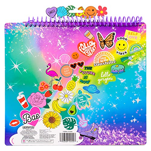 Just My Style Pop & Color Sketchbook, Creative Fidget Sketchbook and Pen Set, Great Weekend Activity, Includes Cute Puffy Stickers & Mindfulness