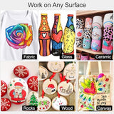 SFAIH Acrylic Paint Markers Paint Pens 24 Colors 2-3mm Medium Tip Paint Markers for Fabric, Canvas, Rock, Glass, Wood, Plastic, DIY Crafts Art SFAIH