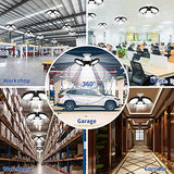 Dansny LED Garage Light, 120W Deformable LED Garage Ceiling Lights 18000 Lumens Led Shop Lights for Garage, Garage Lights with 3 Adjustable Panels. Dansny