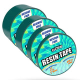 CLZYLRS 4 Rolls Resin Tape for Epoxy Resin Molding-Silicone Thermal Adhesive Tape-Easy Peeling (1inch & 3/4inch & 1/2inch & 1/4 inch) Jonnick