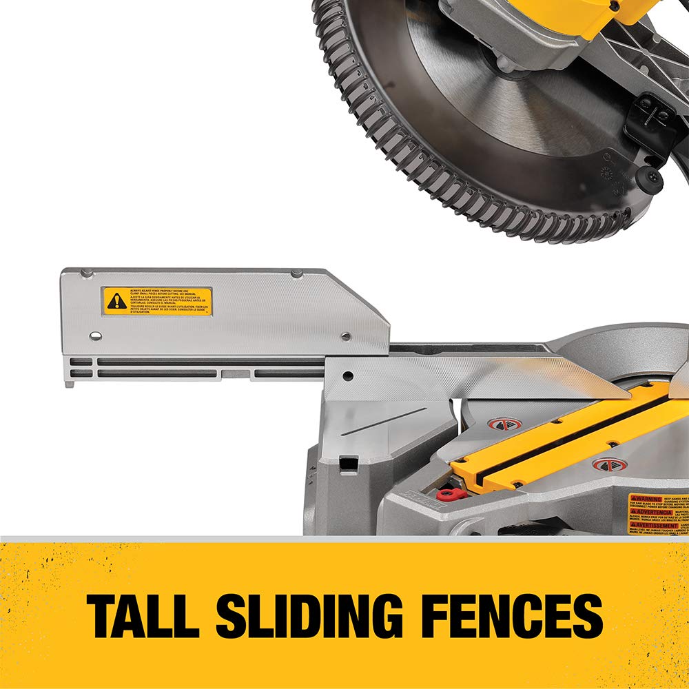 DEWALT 12-Inch Miter Saw, 15-Amp, Single Bevel, Compound (DWS715),Black DEWALT