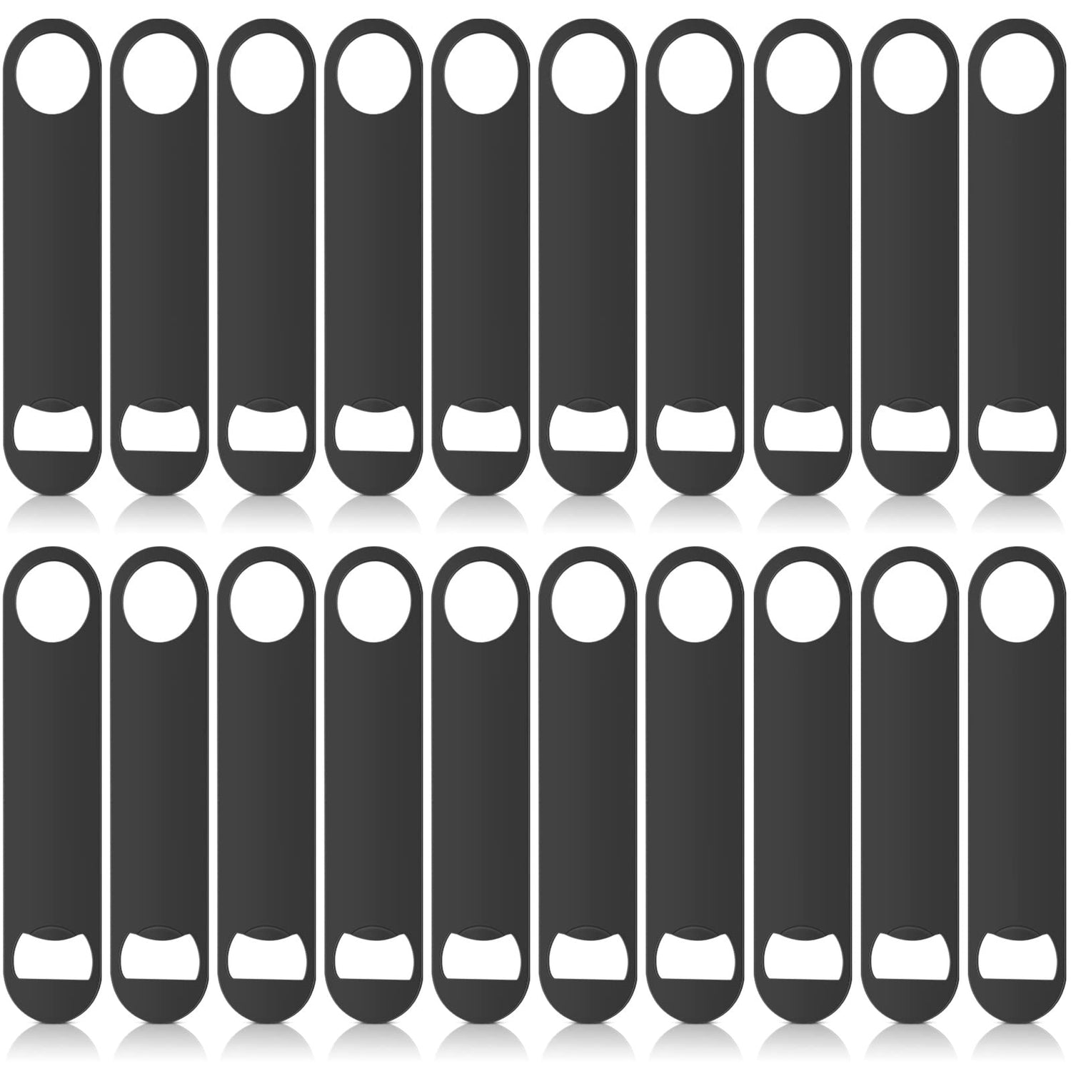 Pack of 20 Flat Bottle Opener Stainless Steel Beer Openers Sublimation Bottle Opener Blanks Heavy Duty Bar Funny Bartender Bottle Opener for Men Raiten