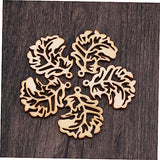 COHEALI 50pcs Wooden Gift Tag Unfinished Wood Shapes Wood Cutouts to Paint Wooden Craft Shapes Wood Cutouts for Crafts Wood Cutout Shapes Wooden COHEALI