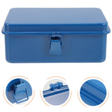 Housoutil Portable Tool Box Repair Tool Storage Container General Tool Box Hardware Case Craft Storage Toolbox for Tools Metal Tool Boxes Hand Carry Housoutil