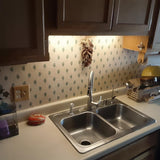 Litever Plug-in Under Cabinet Lighting Kit with Adapter, Dimmer, 2 pcs 12 Inch USB LED Light Strips. Dimmable Linkable for Kitchen Counter, Litever