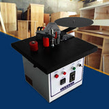 Edge Bander, Benchtop Woodworking Edge Banding Machine, Double-Sided Gluing, 1200W Automatic Curve Straight Edge Bander Edge Banding Tools for ABS, HAOREBAIYU