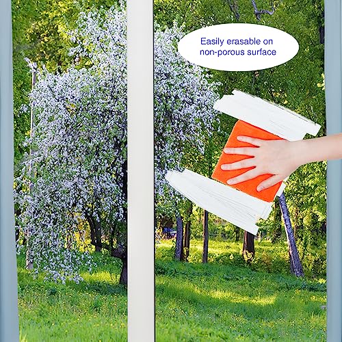 Fubullish 15mm Jumbo Markers, 5 Pack White Washable Window Marker and 12 Pack Acrylic Paint Marker Fubullish