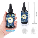 Crystal Clear Hard UV Resin Upgraded Formula Ultraviolet Fast Curing Resin for Jewelry Making Craft Decoration, Hard Transparent Glue Solar Cure OSBANG