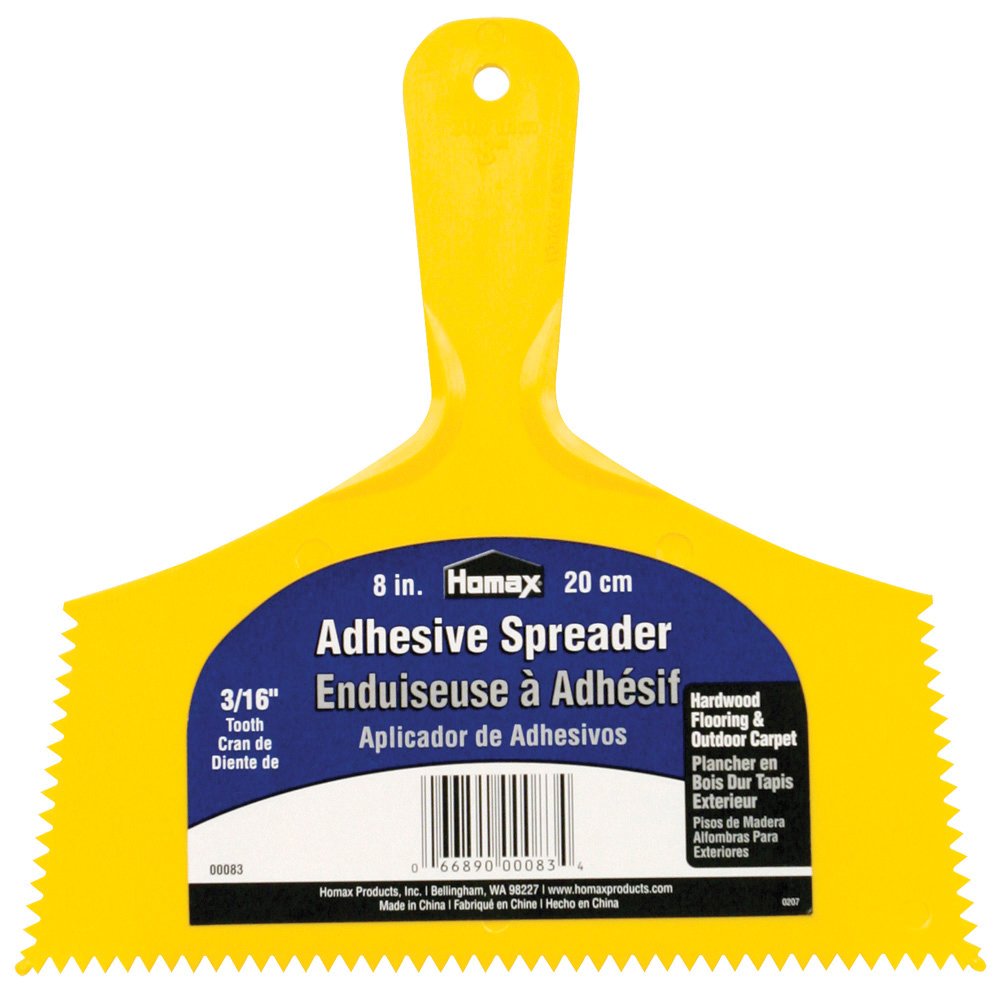 Homax Group Inc HOMAX Products 83 Outdoor Carpet Adhesive Spreader Notch, 8-Inch Wide Homax