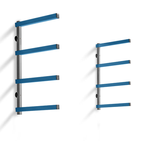 ROCKLER 4-Tier Lumber Storage Racks, Wall Mounting Shop, Basement, or Garage Organizer | Wall Storage Garage Shelf to Keep Lumber, Molding, & More - ROCKLER