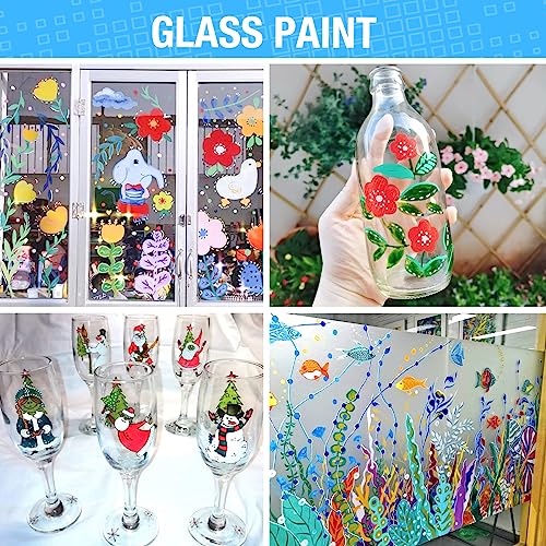 JR.WHITE Acrylic Paint Pens Paint Markers Set of 24: Extra Fine Point Acrylic Markers For Rock Painting Wood Glass Fabric Ceramic For Adults Kids Art JR.WHITE