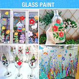 JR.WHITE Acrylic Paint Pens Paint Markers Set of 24: Extra Fine Point Acrylic Markers For Rock Painting Wood Glass Fabric Ceramic For Adults Kids Art JR.WHITE