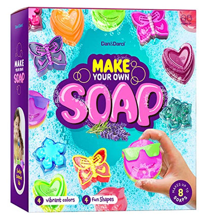 Dan&Darci Soap Making Kit for Kids - Crafts Science Toys - Birthday Gifts for Girls and Boys Age 6-12 Years Old Girl DIY - Best Educational Activity