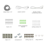 6 Pack LED Shop Light 4FT 60W, 8700LM Linkable Utility Shop Light 5000K Daylight White Hanging/Mounted Light for Garage, Super Bright Integrated Shop SZHLUX