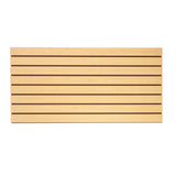 SSWBasics 4 ft x 2 ft Horizontal Maple Slatwall Easy Organizer Panels (24"H x 48"L) - Pack of 2 - Perfect for Retail Store, Garage Wall, and Craft SSWBasics