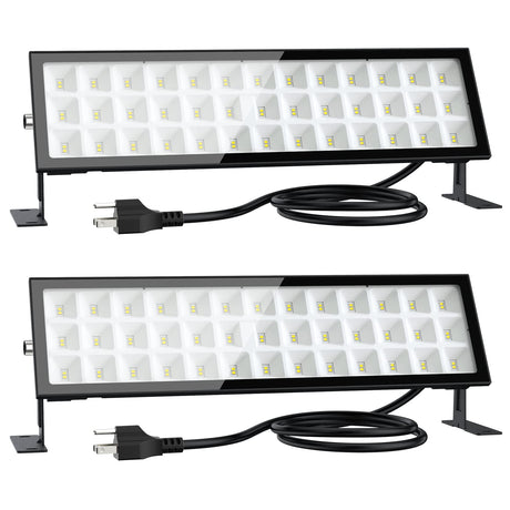 Onforu LED Shop Light for Garage, 72W 600W Equiv 6500lm LED Work Light, IP66 Waterproof Outdoor Flood Light with Plug, 6000K Daylight White Onforu