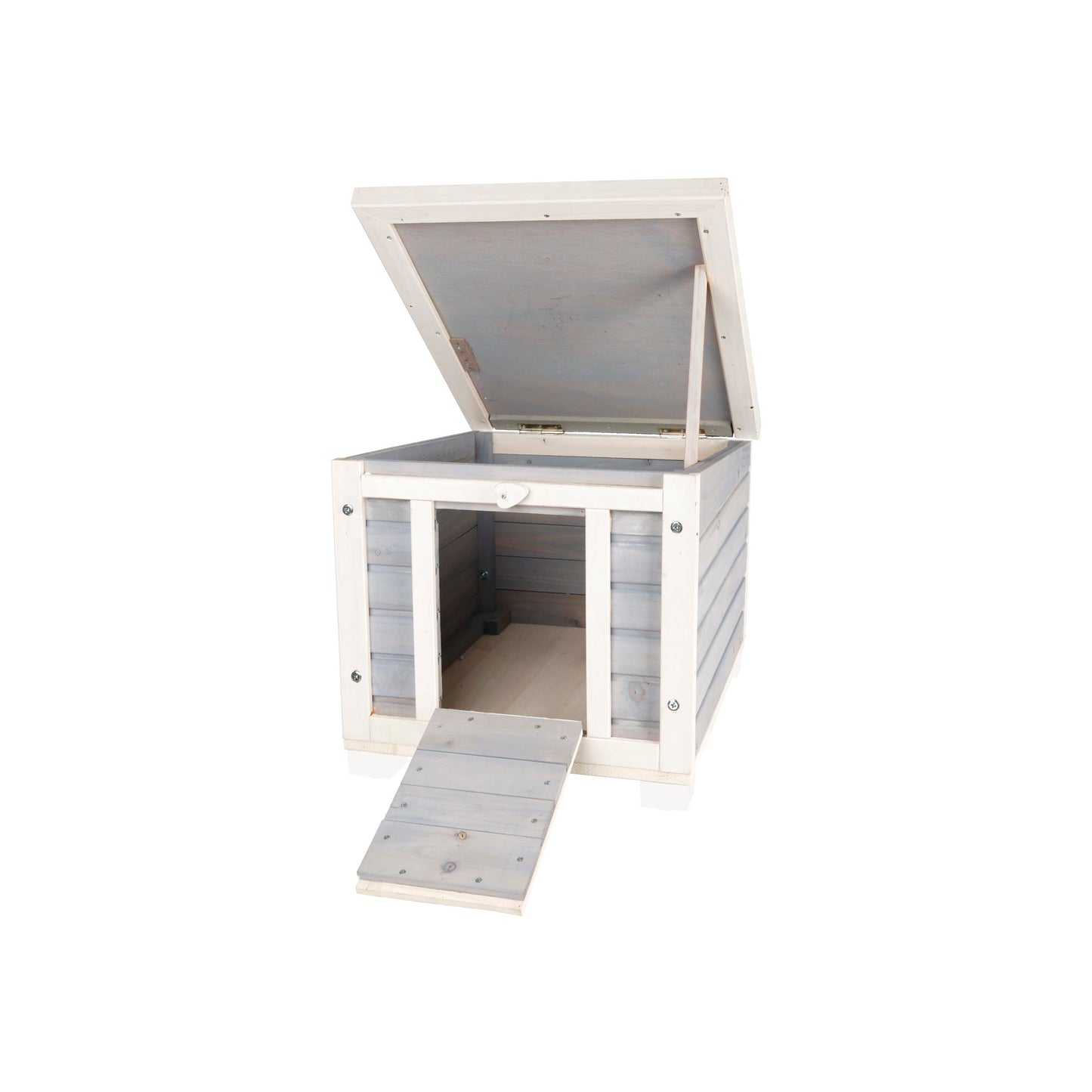 TRIXIE natura Weatherproof Small Outdoor Pet Home, Cat House, Rabbit House, Shelter for Feral Cats or Small Animals - WoodArtSupply