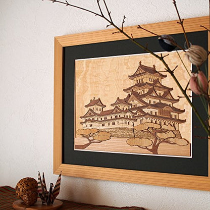 KINOWA Wooden Art Kit Kiharie Himeji Castle Made in Japan - WoodArtSupply