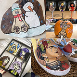 YOOHO Skin Tone Acrylic Paint Pens, Paint Markers for Wood,Glass,Fabric,Rocks Painting Paint Pens (2mm skin tone) YOOHO