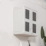 ADDOK Resin Wall Cabinet, 30.2 Inch Outdoor Storage Cabinet with Doors,Lockable Cabinet for Garage, Kitchen, Tool Room, Waterproof Storage Shed ADDOK