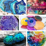 Alcohol Ink Set - 27 Colors Alcohol Liquid Dye, High Concentrated Alcohol-Based Ink Pigment for Tumbler Making, Painting, Resin Petri Dish - 0.35oz M.A.K