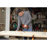 BLACK+DECKER 20V MAX Cordless Drill Driver with Battery and Charger, LED Work Light (LDX220C) BLACK+DECKER