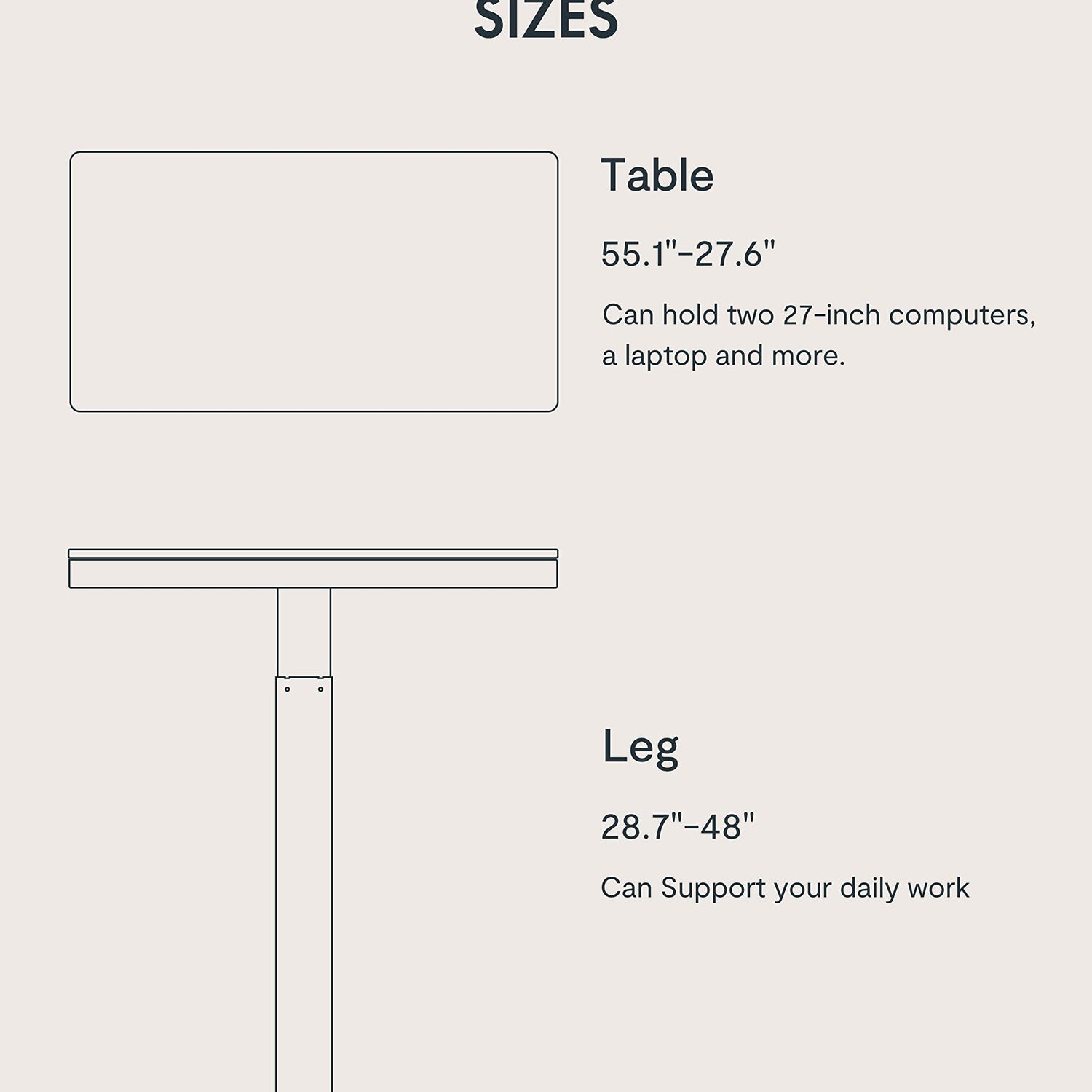 FLEXISPOT 55" Electric Standing Desk with Drawers, Quick Assembly Home Office Sit Stand Desk with Storage, USB Charging, Computer Desk for Home FLEXISPOT