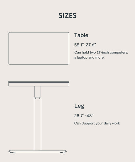 FLEXISPOT 55" Electric Standing Desk with Drawers, Quick Assembly Home Office Sit Stand Desk with Storage, USB Charging, Computer Desk for Home FLEXISPOT