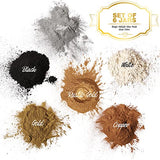 Metallic Pigment Powder, LEOBRO 6 Jars Metallic Mica Powder for Epoxy Resin, Fine Resin Pigment Powder, Resin Dye, Resin Color Pigment for Epoxy LEOBRO