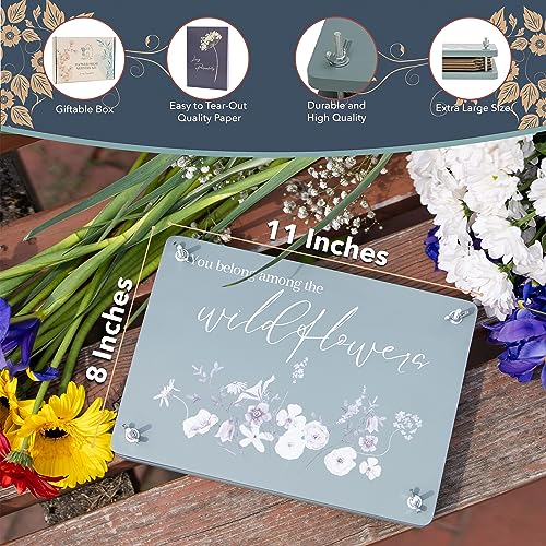 Hygge & Sage Extra Large Wooden Flower Press Artistry Kit with Nature Journal | 6-Layer, 8 x 11 Inch Flower Pressing Kit for Adults with Extra Hygge & Sage