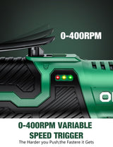 KIMO Cordless Electric Ratchet Wrench Set, 40 Ft-lbs, 400 RPM, 3/8" 12V Cordless Ratchet Kit w/ 60-Min Fast Charge, Variable Speed Trigger, 2-Pack K I M O.