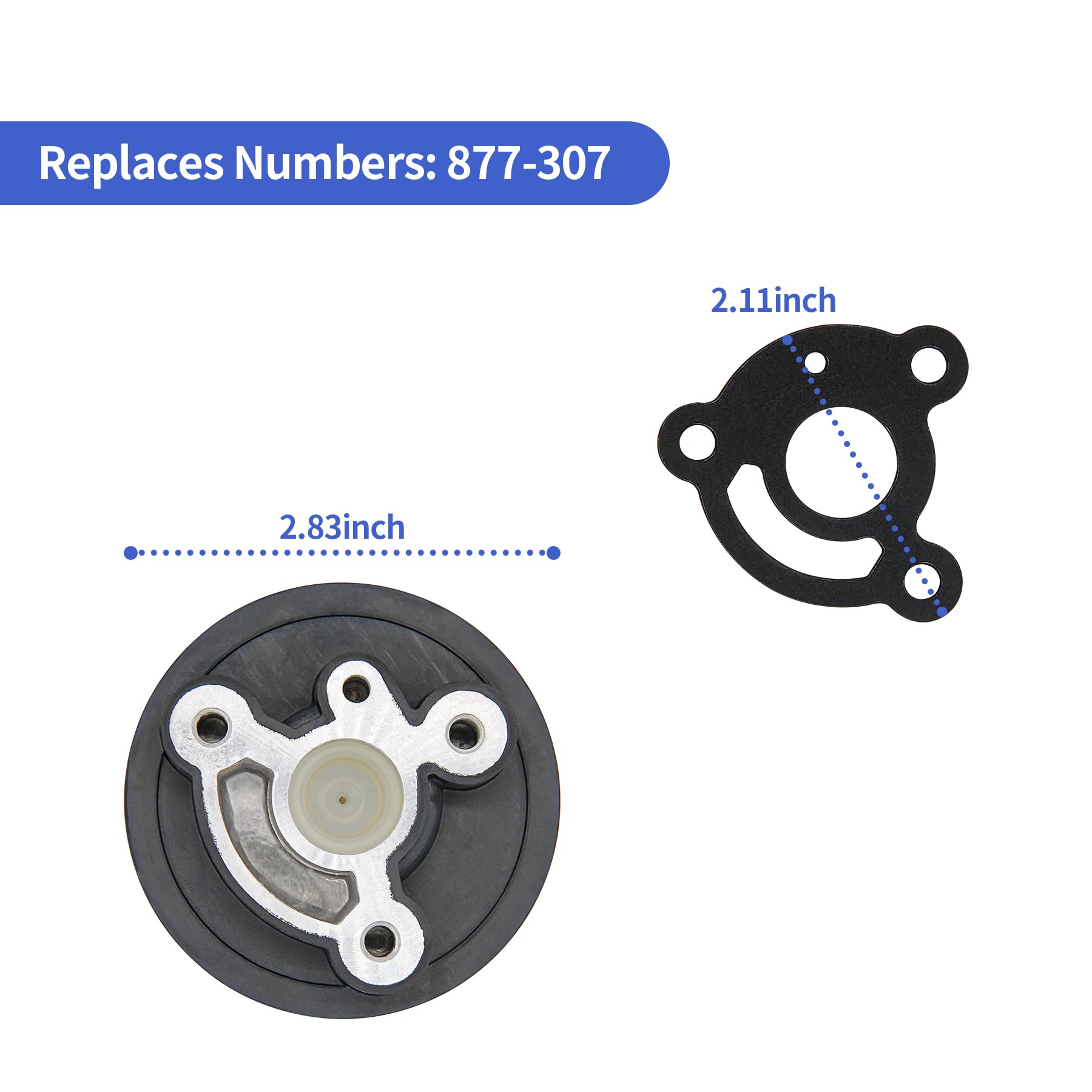 HAKATOP 877-307 Head Cap Gasket Set for Hitachi NR83A NR83A2 NR83A3 NR83A2(S) Framing Nailer Part - WoodArtSupply