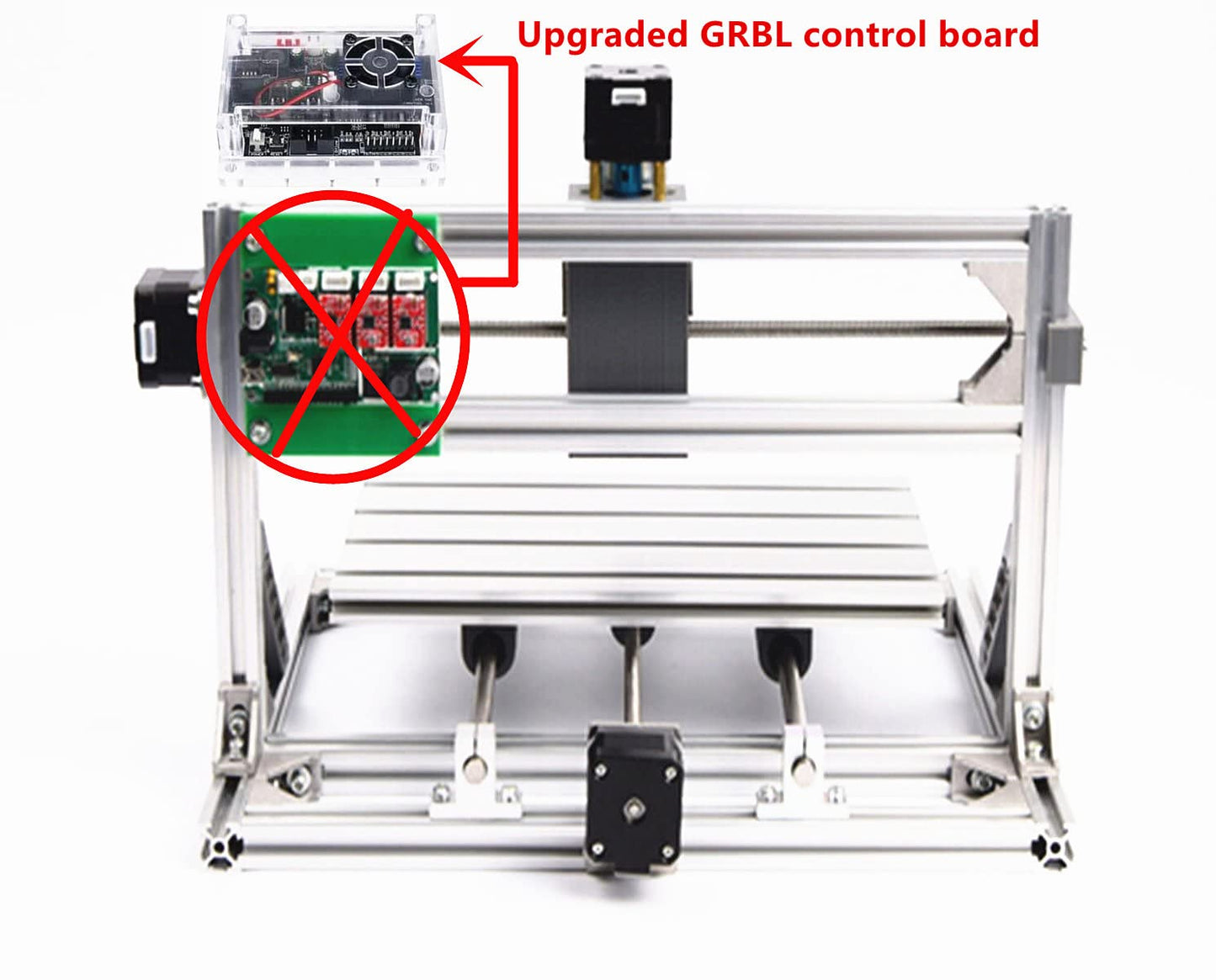 CNCTOPBAOS 3 Axis Desktop DIY Mini CNC 3018 Router Kit GRBL Control Plastic Acrylic PCB PVC Wood Carving Milling Engraving Machine Working Area