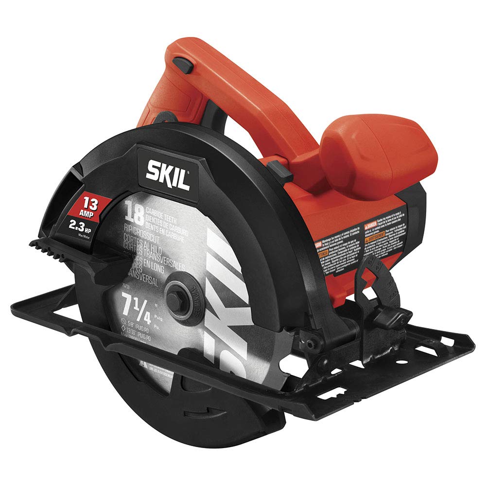 Skil 5080-01 13-Amp 7-1/4" Circular Saw, Red - WoodArtSupply